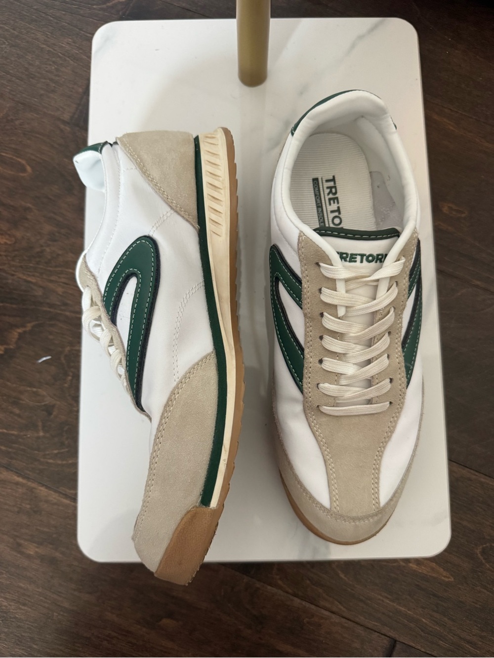 👟 Tretorn Rawlins 2.0 Sneakers – White/Green/Suede - Picture 4 of 6